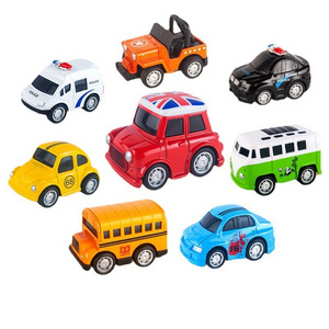 Children's Pull-back power control alloy car toy model boys and girls exquisite mini baby cartoon car puzzle drop-resistant