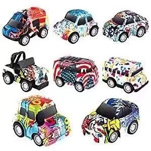 Children's Pull-back power control alloy car toy model boys and girls exquisite mini baby cartoon car puzzle drop-resistant