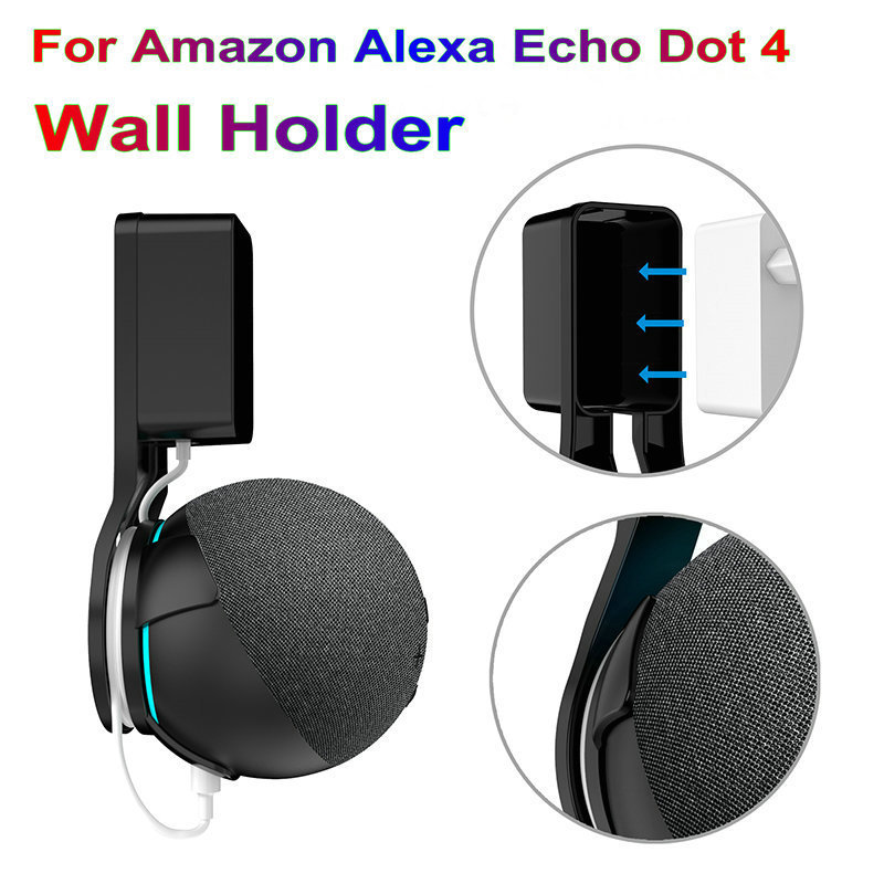 Alexa Speaker Echo Dot 4 Wall Mount Shelf Holder Stand For Amazon Echo Dot 4th Gen Speaker Stand Wall Mounted For Echo Dot 4