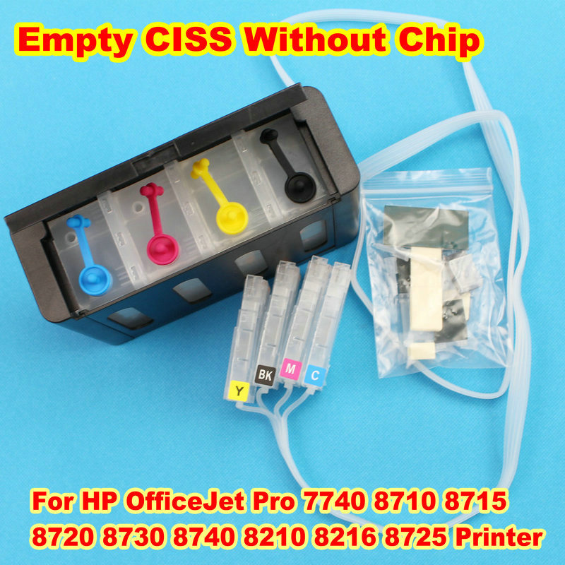 For Hp 7730 CISS 7740 Cartridge And Tank Bulk Ink System Without Chip 952 953 954 955 HP 7720 8710 8715 8718 8719 8740 Ciss