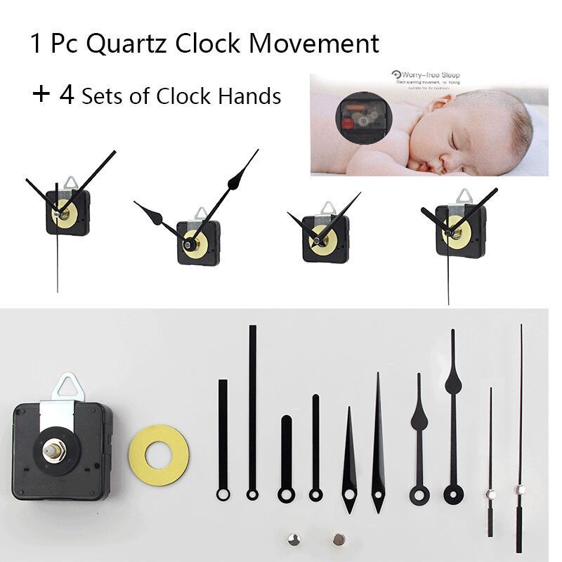 1 Set DIY Clock Movement Quartz analog Watch 6168S Silent Sweep Wall Clock Mechanism Parts Repair Replacement Tools Wall CLOCKS