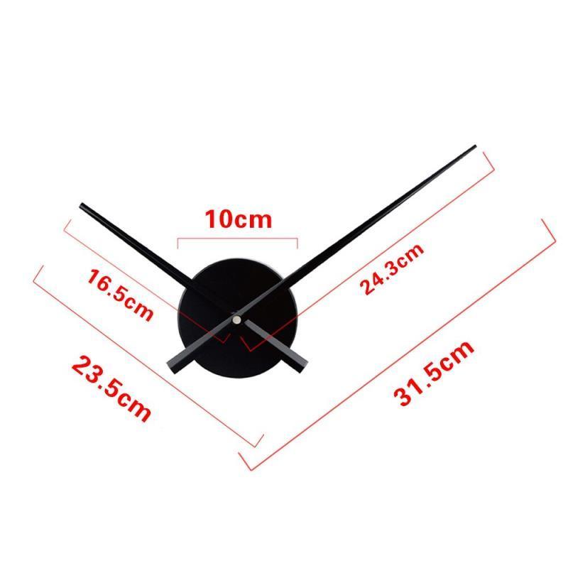 Luxury Wall Clock DIY Stickers 3D Art Clock Foam + Acrylic Mirror + Wall CLOCKS EVA Aluminum Quartz Movement Creative for Home