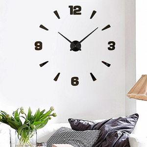 large DIY 3D digital clock wall home Decor 2023 Unique luxury creative acrylic sticker modern Wall Clocks design horloge relojes