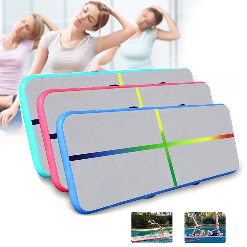 Hot sale inflatable gym mat inflatable air track for gymnastics Yoga Mattress Wear-resistant Inflatable wrestling mat