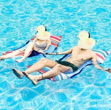 Factory wholesale Pool Hammock Floats Inflatable Water Pool Float Lounger for Adults Lounge Chair inflatable water toys