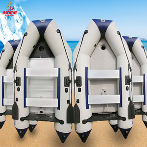 PVC Hull material 3 Person rowing boat  with hand pump outdoor inflatable fishing boat for sale