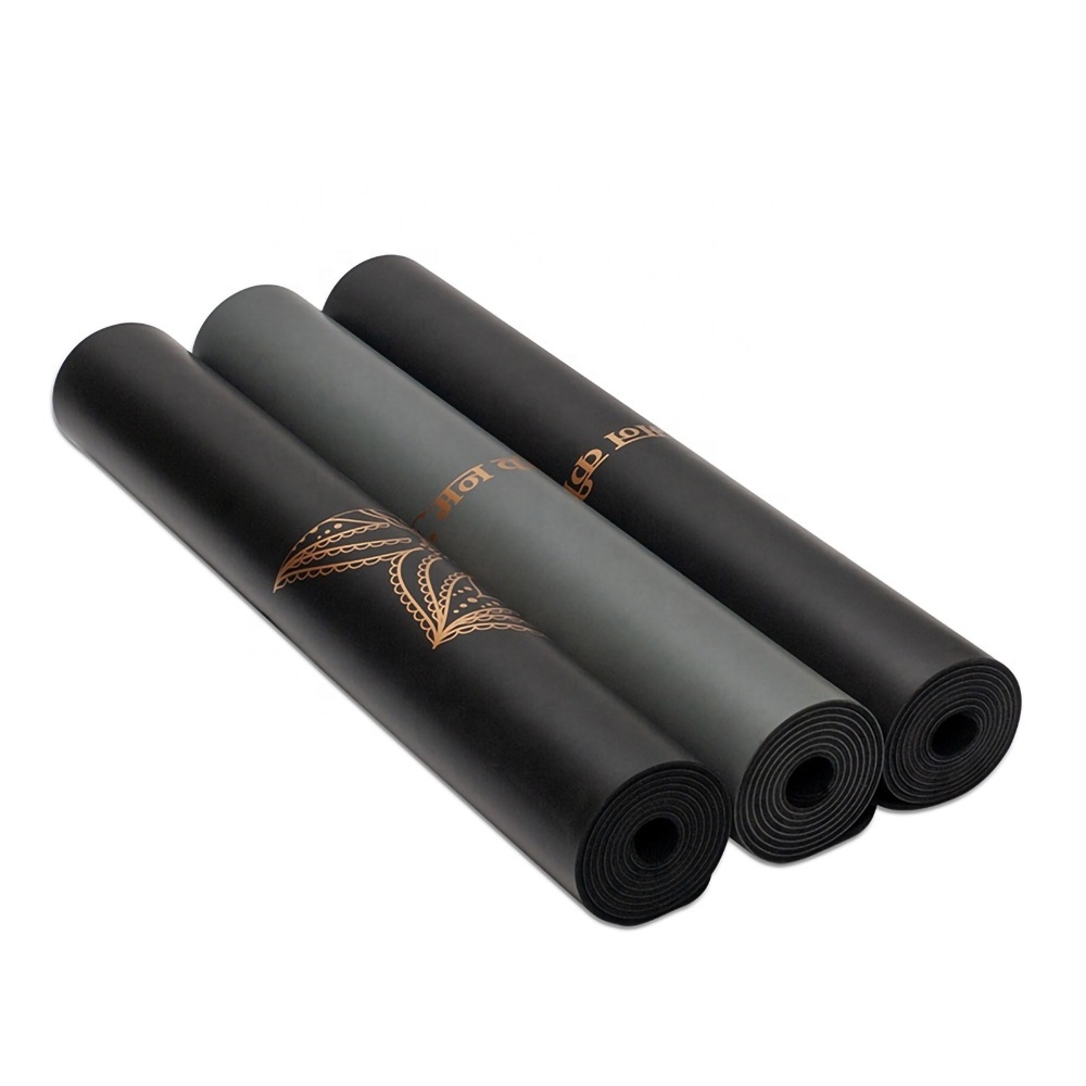 New Print Natural Rubber Custom Gym  PU Yoga Mat Product Customized Logo nonslip manufacturer Gymnastics Yoga Mat