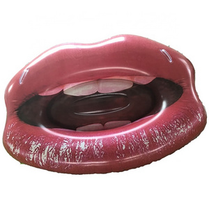 Customized Adult Inflatable Lips For Adults Swimming Party Inflatable Float Red Lips Sunshine Inflatable Pool Float