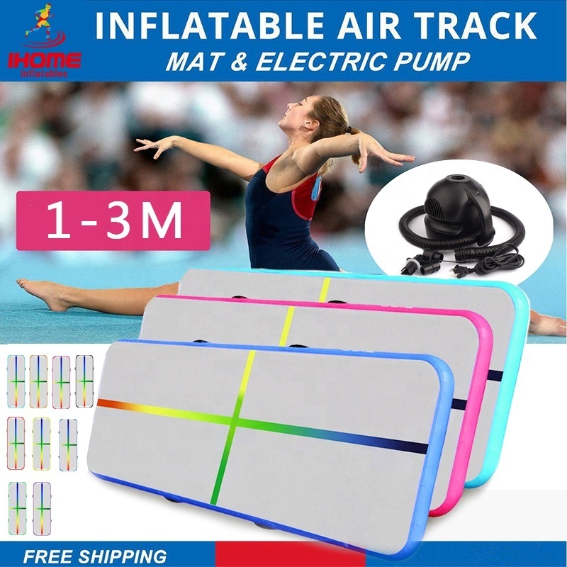 Hot sale inflatable gym mat inflatable air track for gymnastics Yoga Mattress Wear-resistant Inflatable wrestling mat