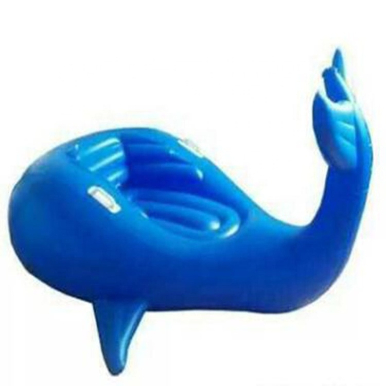 Blue fish mattress inflatable Whale float water buoy Island rafts for fun