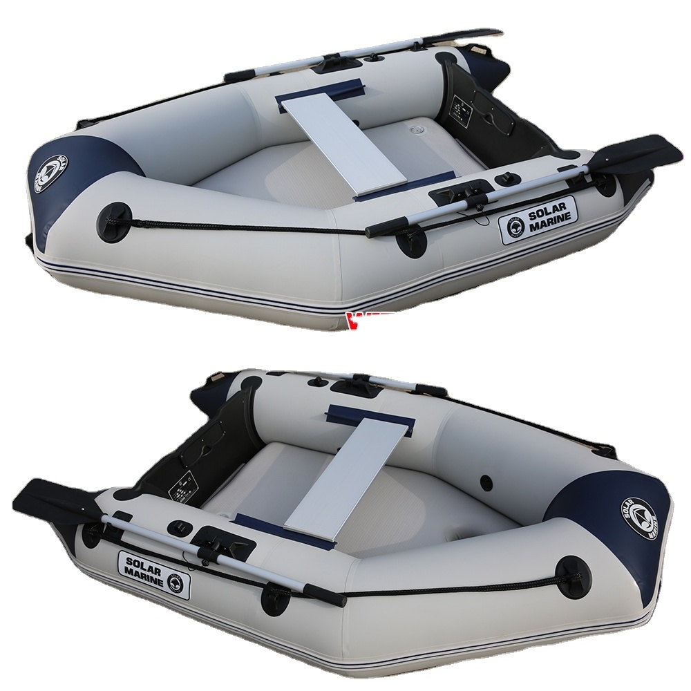 Cheap price folding inflatable rowing boats popular rowing pvc inflatable rubber   boat with 360 rotational oar lock