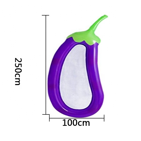 Oem Pool Float purple Eggplant shape  For Football Game  Pool Floats  eggplant Top Quality Pool Floats Soft