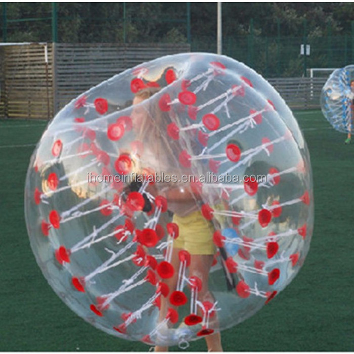 Custom human sized soccer bubble inflatable bumper bubble ball for football