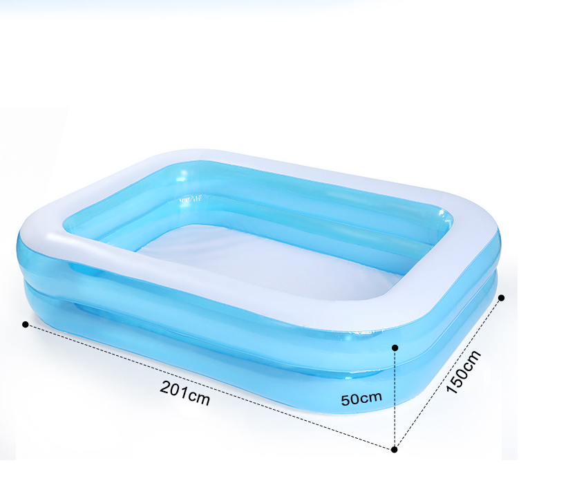 Hot selling Inflatable Swimming Pool for Adults Family Large Size Rectangular Deep Blow up Pool