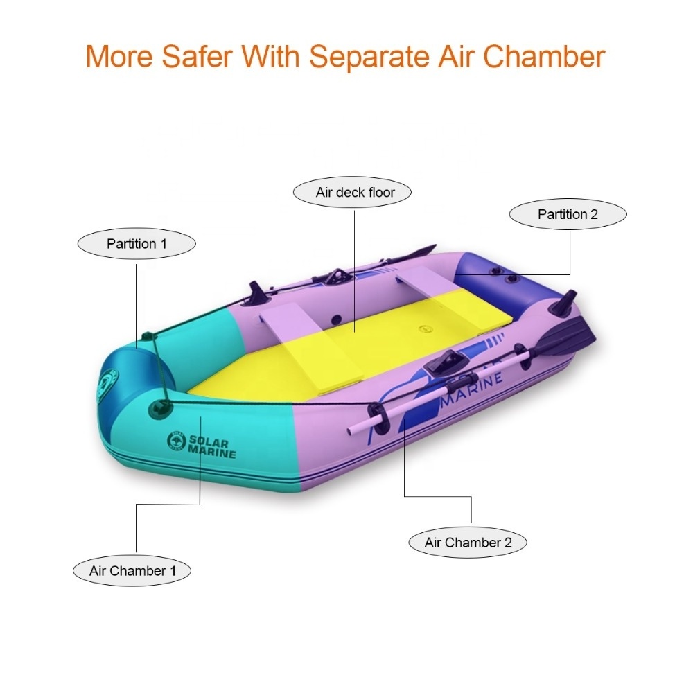 For 3-5 person 2.3-2.6m boat Anti-collision thickening laminated ship hard inflatable boat rubber boat for drifting