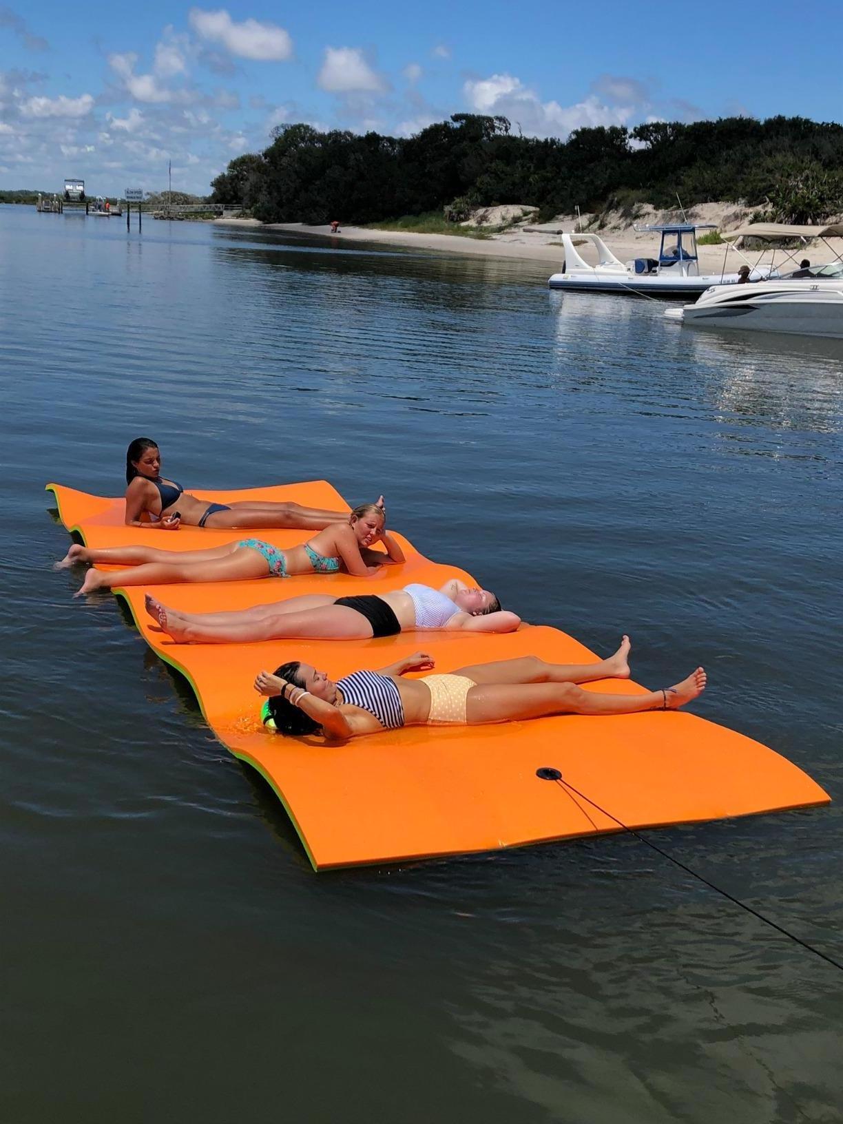 High quality custom floating foam mat water sports mat float,floating mats,ultimate floating oasis for family