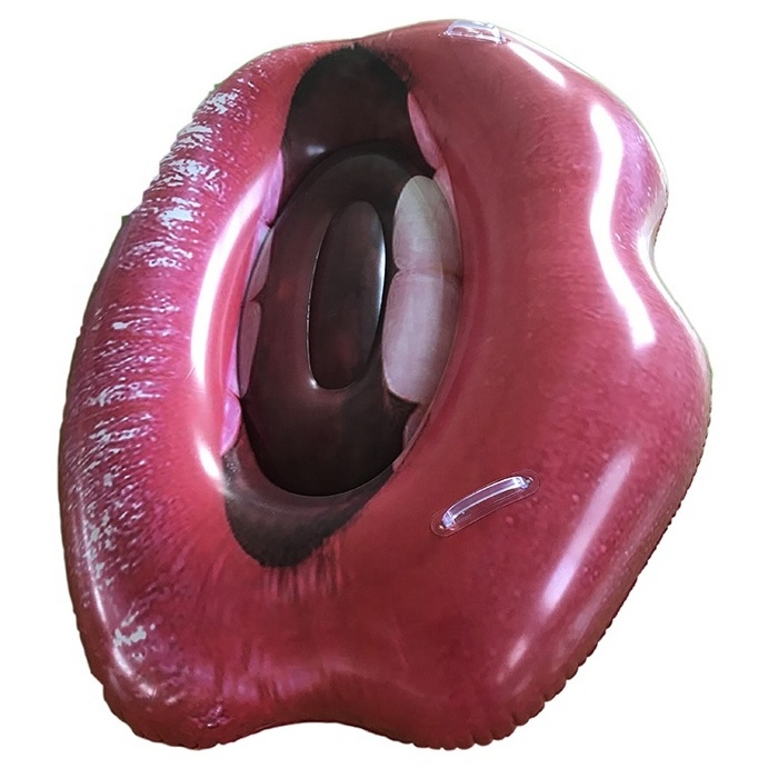 Customized Adult Inflatable Lips For Adults Swimming Party Inflatable Float Red Lips Sunshine Inflatable Pool Float