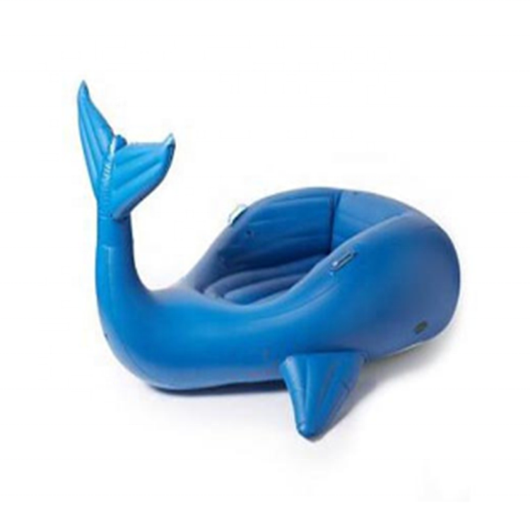 Blue fish mattress inflatable Whale float water buoy Island rafts for fun