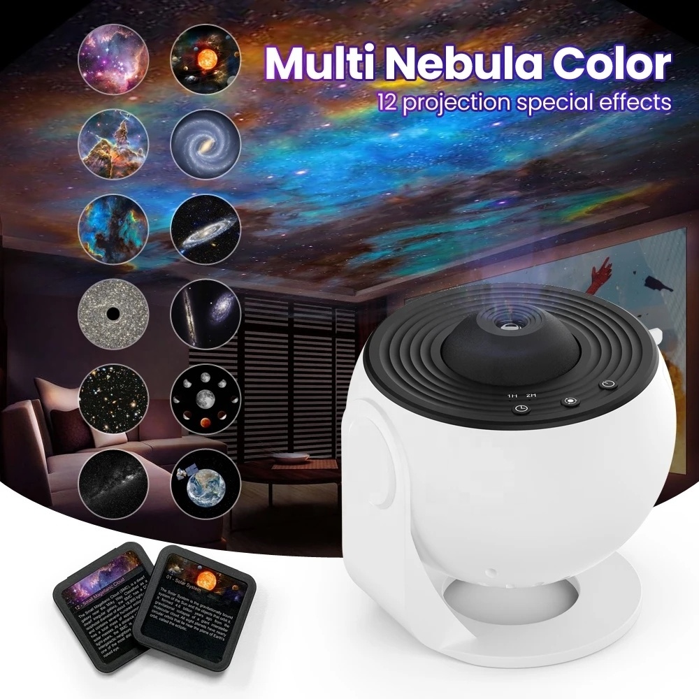 2023 NEW 12 in 1 Starry Sky Planetarium Projector 360 Degree Rotate Kids Night Lights 12 in 1 Starry Sky Galaxy Projector Night