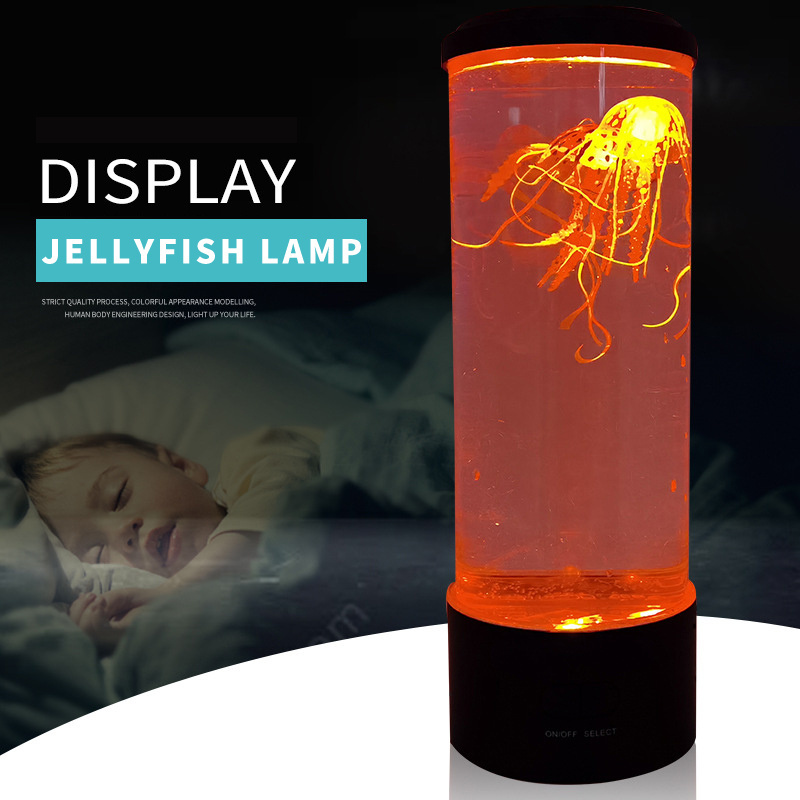 amazon top seller trending colorful led Jellyfish Lamp, 7 Color Changing Electric Round Jellyfish Aquarium Lava night Lamp