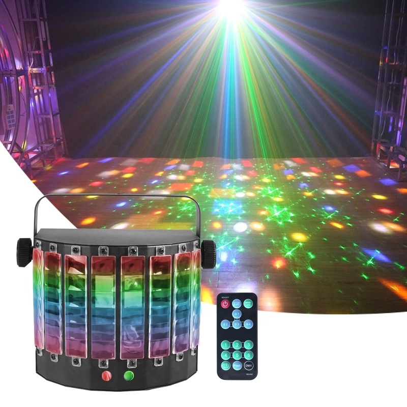 Fashion design white Super hotsale laser light+LED beam dj derby light disco party butterfly Effect led stage Light