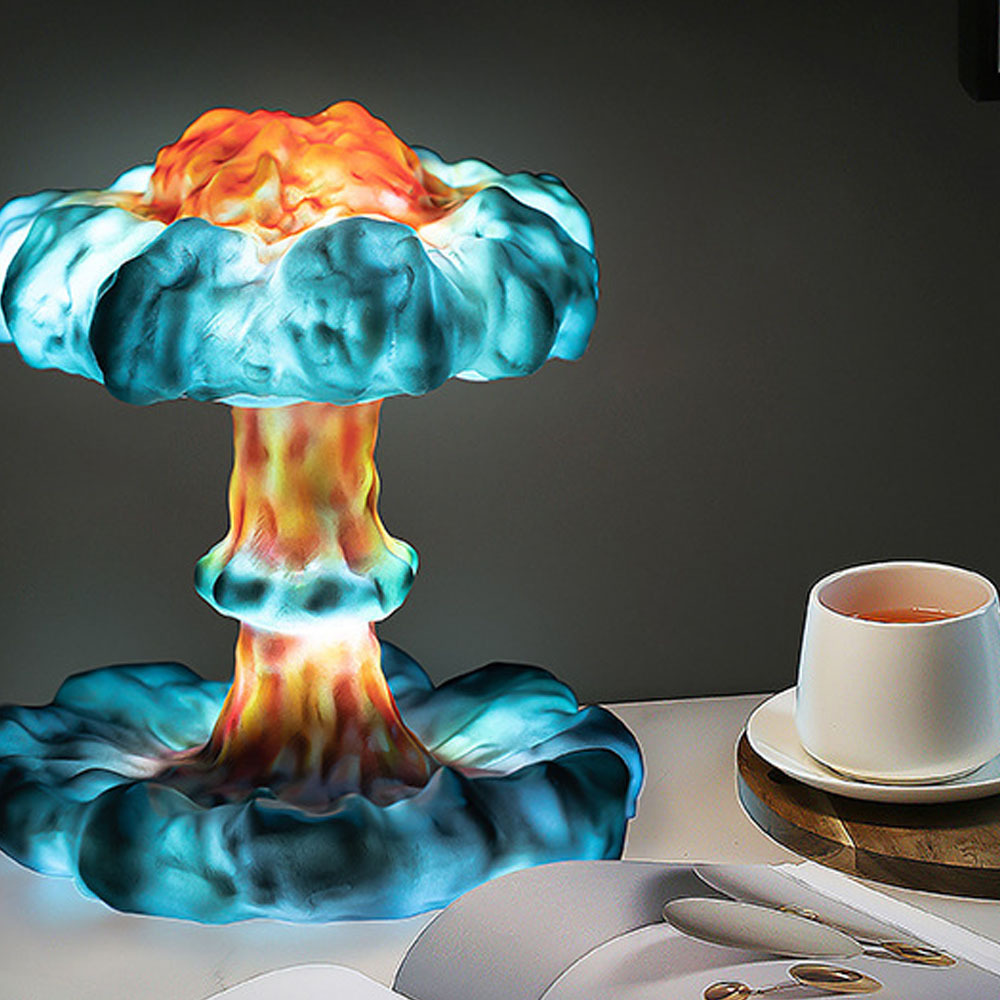 DIY 3D Lamp Simulation Explosion Mushroom Cloud LED Night Light beside lamp Bedroom Gift Home Decoration Ornaments 3D Table Lamp