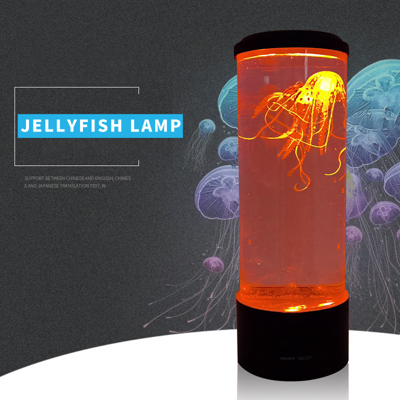 amazon top seller trending colorful led Jellyfish Lamp, 7 Color Changing Electric Round Jellyfish Aquarium Lava night Lamp