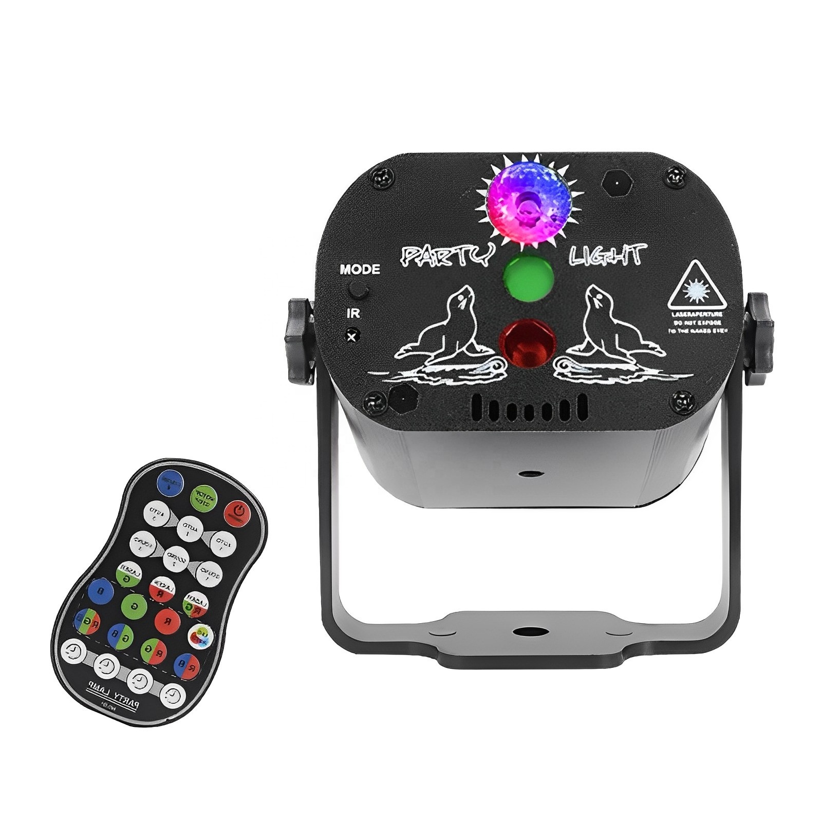 USB mini party dj laser light LED night projector with remoter Rechargeable RGB disco lighting for wedding birthday