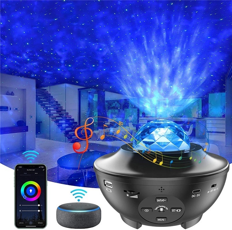 Wholesales Led Laser Decor Smart Music Starry Star Projectors Light Star Projector Light Galaxy Projector for bedroom ceiling