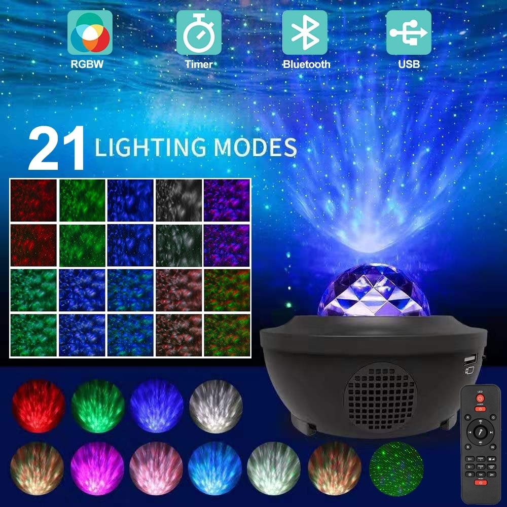 Wholesales Led Laser Decor Smart Music Starry Star Projectors Light Star Projector Light Galaxy Projector for bedroom ceiling