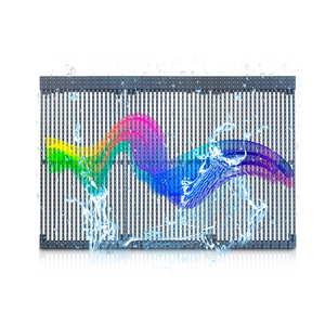 IP65 Clear Transparent Led Video Tv Wall P3.91mm Indoor Led Mesh Curtain Digital Signage Displays 3d Led Screen P3.91