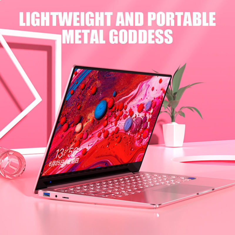 2023 Manufacturer Pink 3867U 14 Inch Metal Laptop With Ips Screen Notebook Laptop Computer