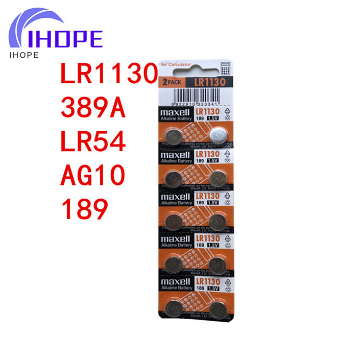 Maxell Alkaline LR41 Battery Button Cell for Watches