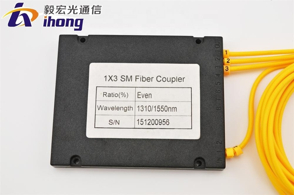 1x3 Singlemode Fiber Coupler 1310nm/1550nm FBT Fiber Optic Splitter