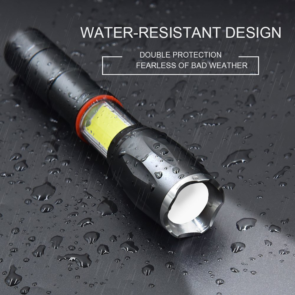 IHUAlite Cheap Portable Handheld 10W LED Aluminum Tactical Flashlight Magnetic COB Flashlight