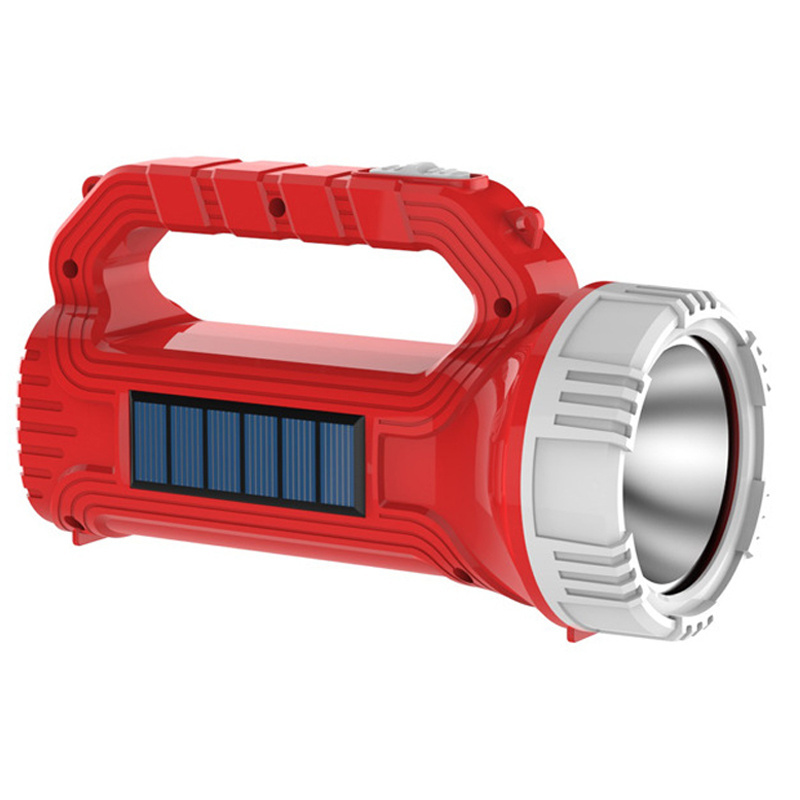 IHUAlite Solar Rechargeable LED Flashlight USB Rechargeable COB LED Side Light Flashlight Torch