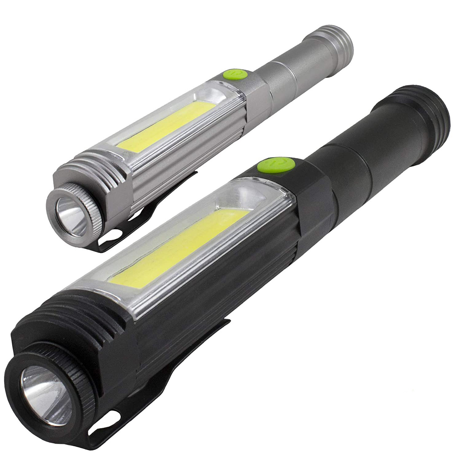 IHUAlite AA Battery Portable Handheld 3W COB LED Aluminum Pen Light Flashlight