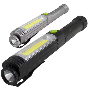 IHUAlite AA Battery Portable Handheld 3W COB LED Aluminum Pen Light Flashlight