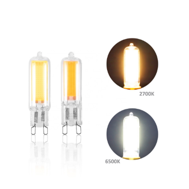 Wholesales Indoor Lighting AC220V 2700k 6500k Dimmable Flicker Free G9 Bulb Lights 2w 3w 4w LED COB G9 LED Bulb