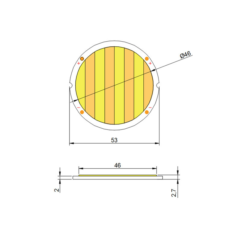 2700k 6500k Adjustable CCT LED COB 100W 200W 300W High Power Ra95 Ra97 COB LED Chip for Photography Lamp