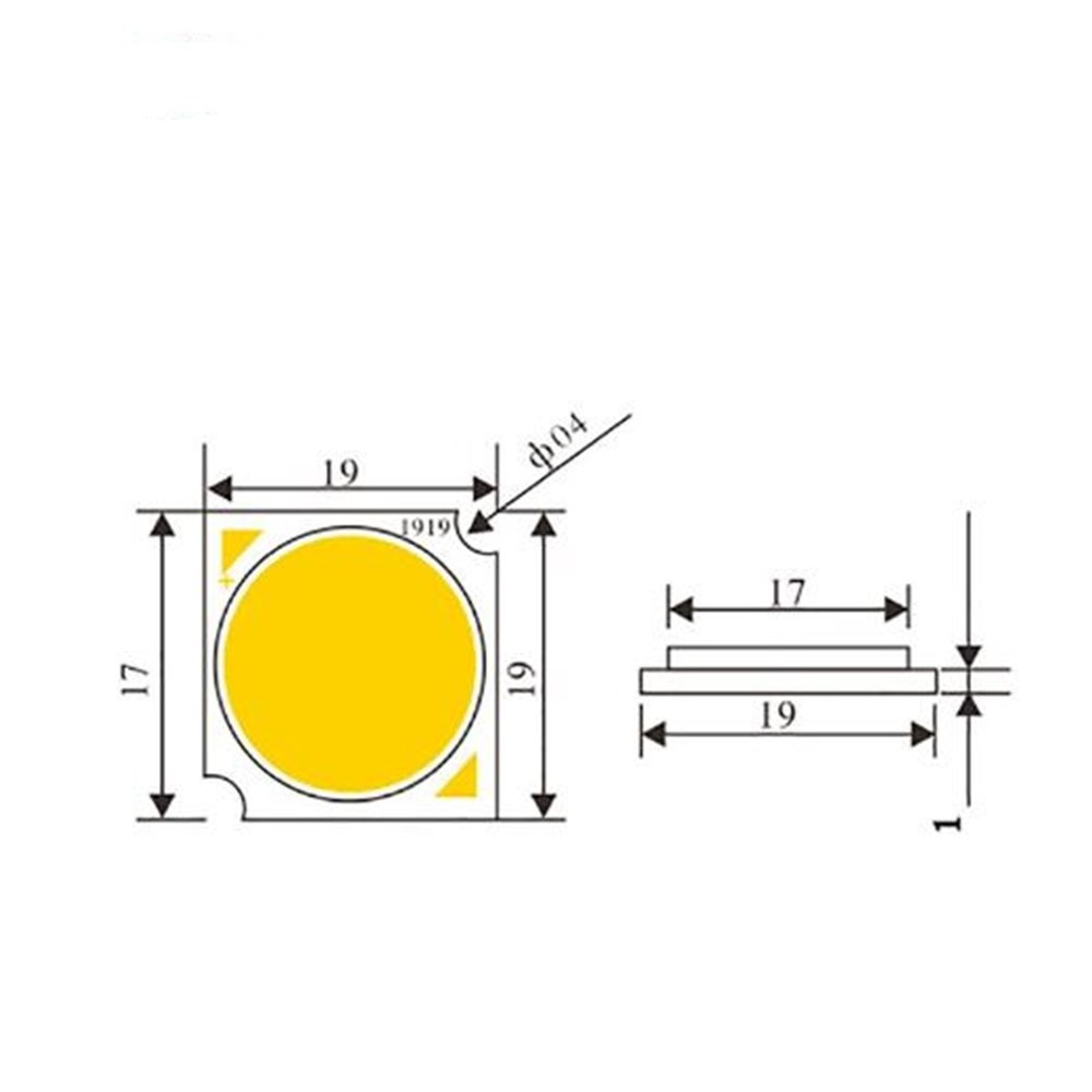 High Power Bridgelux LED Chip 1919 10W 18W COB LED Module LED Light COB for Led down light Source