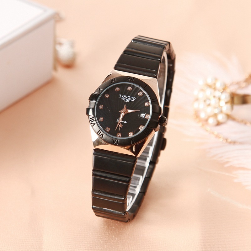 LONGBO Lover Quartz Gold Wristwatches Quartz Watch Fashion Business Luminous Waterproof Steel Waterproof Couple Watch