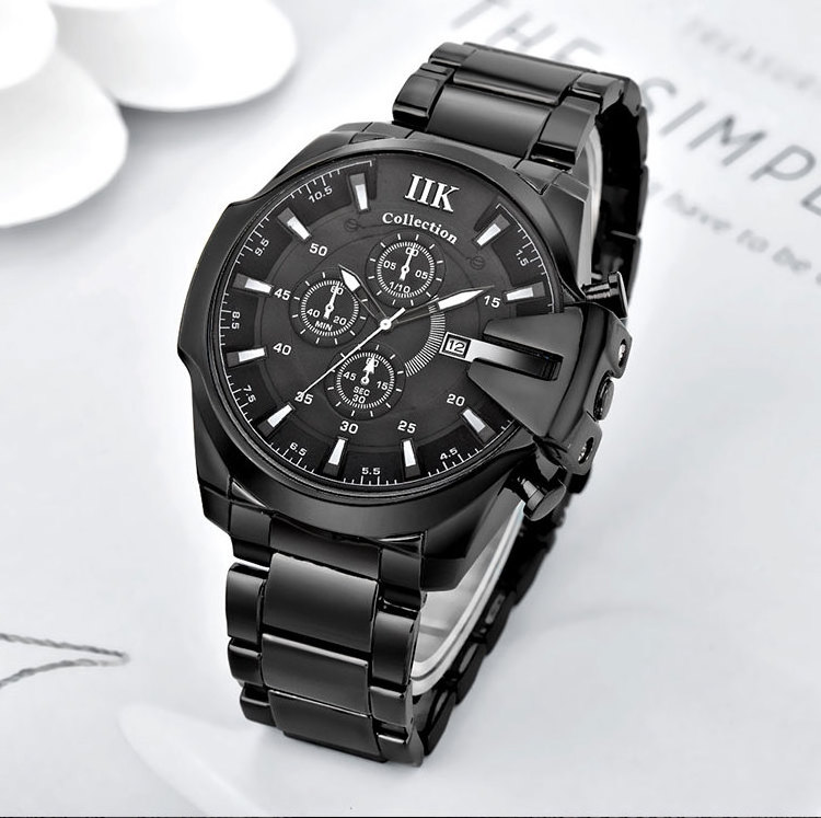 Direct Wholesale IIK Collection Luxury Brand Stainless Steel Back Water Resistant 30M Steel Watch Luxury Watch