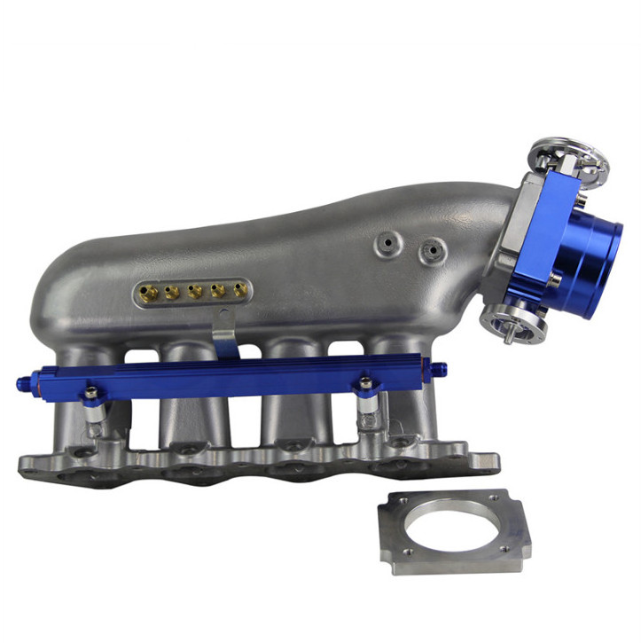 Upgrade Intake Manifold +80mm Throttle Body+Fuel Rail Fits For Mits*ubishi Lancer Evolution 4G63T EVO 4 5 6 7 8 9