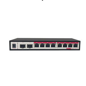 Network Ethernet Fiber 2 Sfp 10/100/1000m Full Gigabit Managed 10 ports poe Factory