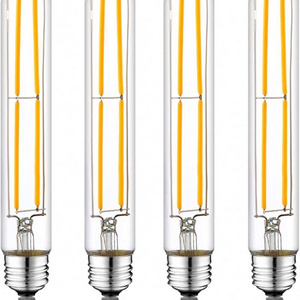 Decoration warm light 110V Tubular Light lamp Bulb Dimmable 4W 6W Medium Base E26 T30 T10 Edison Bulbs Led Filament Bulb