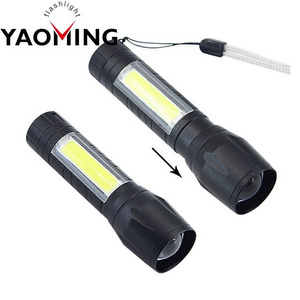 Aluminum Alloy High Quality Led Torch AA Dry Battery COB Mini Flashlight