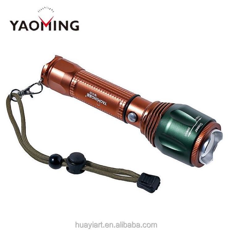 New LED Flashlight Focus Beam High Power Flashlight Factory Direct Sale Zoom Light Self Defense Weapon ISW-8120