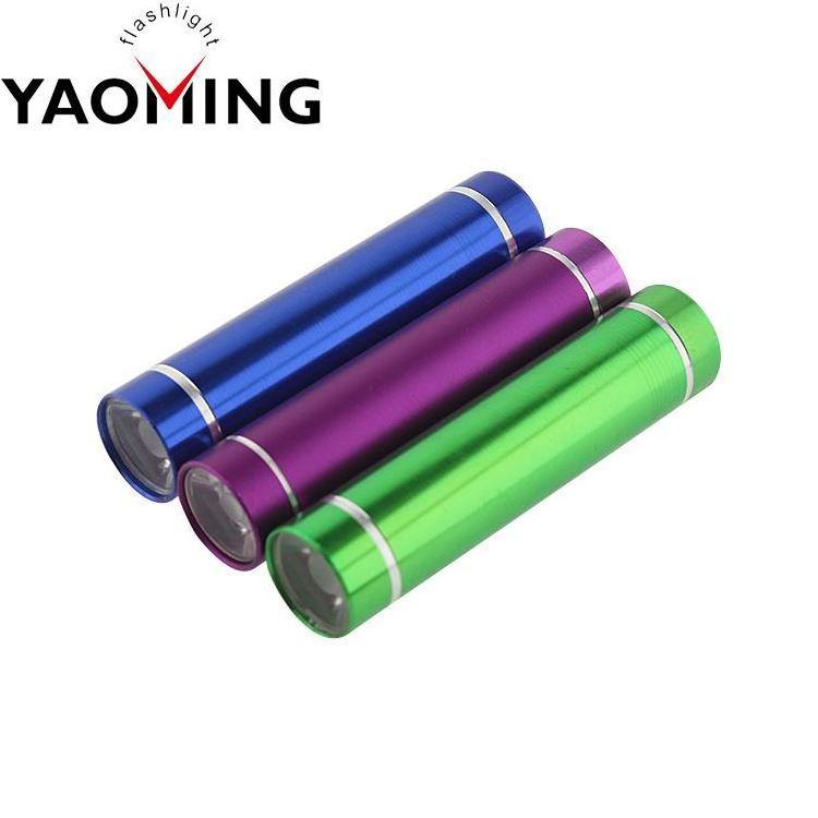 1.5W Multi Color Pocket Best LED Flashlight AAA Battery LED Promotional Gift mini  Flashlight