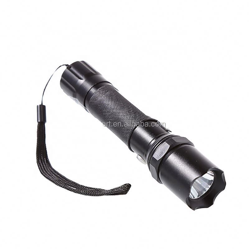 wholesale Cheap Led handy torch Self Defense Weapon classical  aluminium alloy Flashlight with DC charger,compass for outdoors